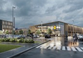 Sākta Lidl veikala būvniecība Lāčplēša ielā