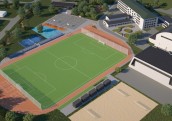 SEP Kuldīgā projektē mūsdienīgu stadionu  