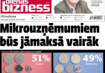  Mikrouzņēmumi maksās vairāk