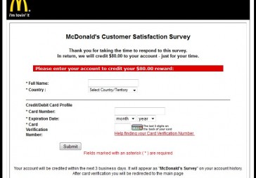 «Pikšķerētāji» noziegumu paveikšanai izmanto McDonald's vārdu
