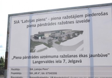 Liek pamatus 10,5 miljonus Ls vērtajai piena rūpnīcai 