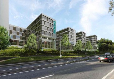 Arčers «iestiklos» Siemens biroju