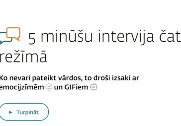 DNB bankas darba intervija notiks čatojot