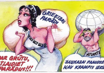DB karikatūra: Grieķijas parāds atkal diskusiju krustugunīs 