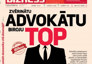 Šodien Dienas Biznesā: Zvērinātu advokātu biroju TOP