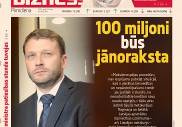 100 miljoni eiro būs jānoraksta zaudējumos 