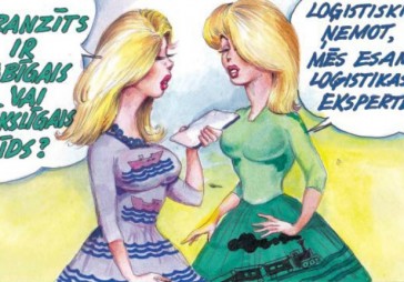 DB karikatūra: Blondīnisma laiks transportā