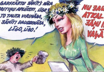 DB karikatūra: Oficiālā e-adrese uz e-paraksta sliedēm 