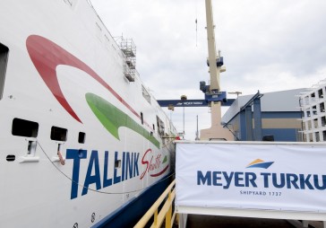 FOTO: Nokristīts jaunais Tallink prāmis M/S Megastar 