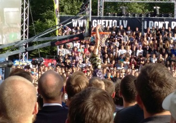 FOTO: «Slamdankeri» Grīziņkalnā