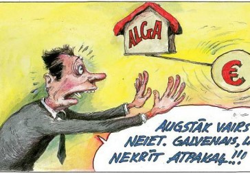 DB karikatūra: Tautsaimniecības realitāte pievelk bremzes algām