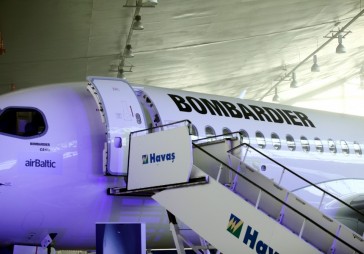 Bombardier nedienu dēļ atkal pārcelta jauno lidmašīnu piegāde airBaltic