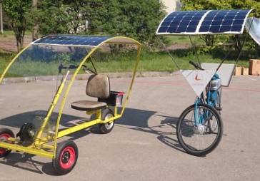 Latvijā izgudrots ar saules enerģiju darbināms tricikls 