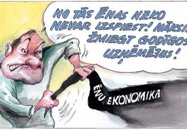 DB karikatūra: Māris Kučinskis:  «Kur mēs esam?»  