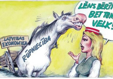 DB karikatūra: Vai rūpniecība var kļūt par vilcējspēku 