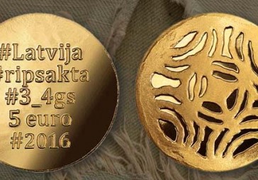 Latvijas Banka laidīs klajā 5 eiro monētu Zelta saktas. Ripsakta 