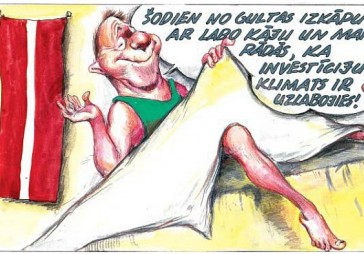 DB karikatūra: Pūš uguni pakulās un gaida brīnumus 
