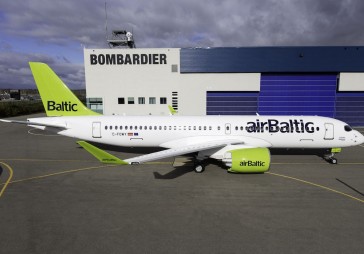 Pirmais airBaltic komerciālais lidojums ar Bombardier CS300 būs uz Amsterdamu