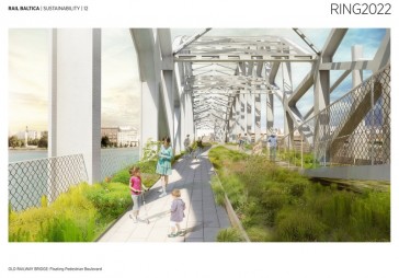 Prezentē Rail Baltica metu konkursam iesniegtās Rīgas centra attīstības vīzijas