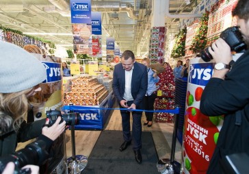 Jysk, investējot 1,2 miljonus eiro, atklāj veikalu Minskā; Baltkrievijā atvērs vismaz 25 veikalus