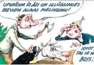DB karikatūra: Piesprādzējieties – turbulence vēl tikai sāksies 