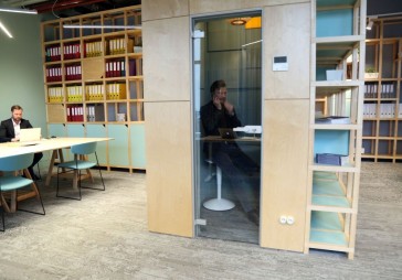 FOTO: DB viesojas nekustamā īpašuma attīstītāja Hanner birojā