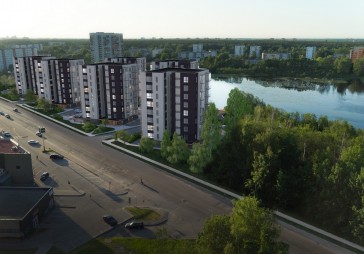 Sākta Gaiļezera namu būvniecība Mežciemā