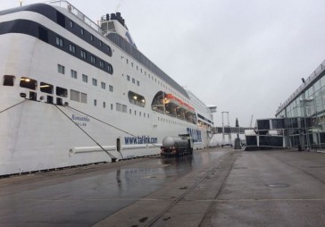 Vētra radījusi bojājumus Tallink prāmja Romantika radara antenai un priekšējam iluminatoram