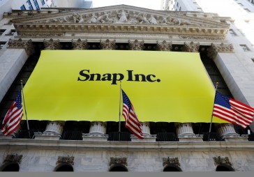 Pirmajā tirdzniecības sesijā Snap akcijas cenai straujš lēciens