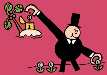 Eiropas lielāko banku peļņa nodokļu paradīzēs jeb apzagšana dienasgaismā