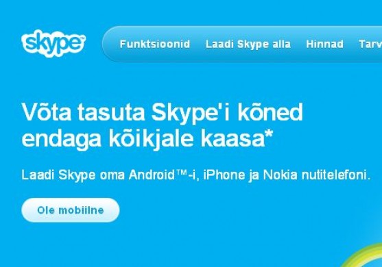 Vidējā alga Skype darbiniekam Igaunijā mēnesī - vairāk nekā 4500 eiro