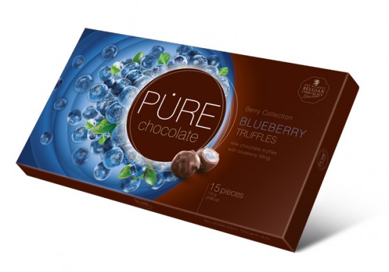 Pūres šokolāde maina logo