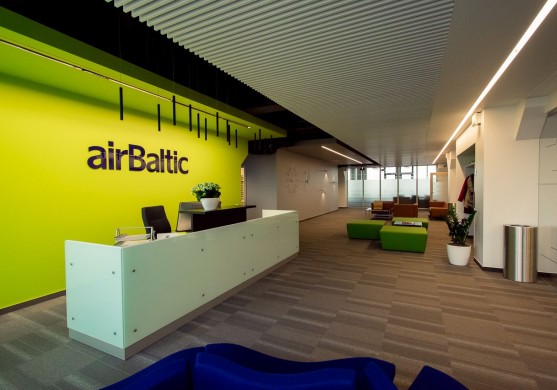 Papildināta ar FOTO: airBaltic jauns birojs un apkalpes centrs
