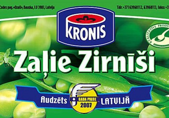 Dārzeņu konservu ražotājam Kronis pērn peļņas pieaugums