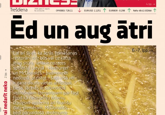 Dienas tēma: Burgeru bizness vēl nav «pārēdies» 