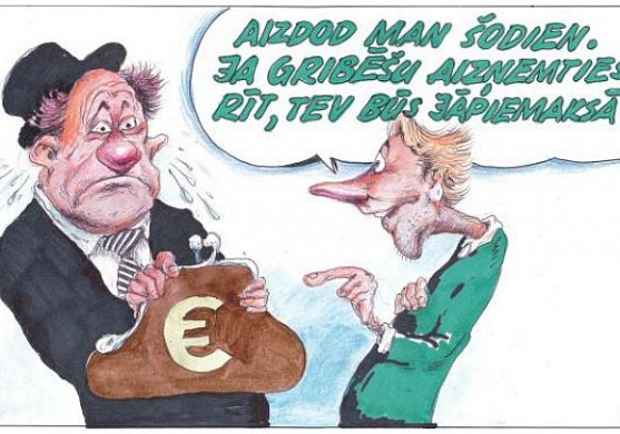 DB karikatūra: Burbulis obligāciju tirgū var palīdzēt uzņēmējiem 