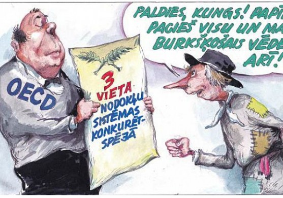 DB karikatūra: Finanšu ministrijas cūkas laime 