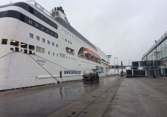 Vētra radījusi bojājumus Tallink prāmja Romantika radara antenai un priekšējam iluminatoram