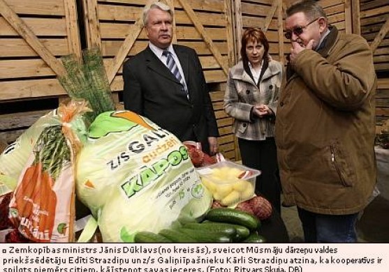 Mūsmāju dārzeņi stiprina pozīcijas