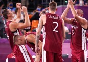 Latvijas 3x3 basketbola komanda Tokijā izcīna zelta medaļas 