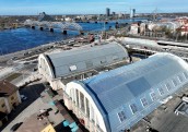 Pabeigta Rīgas Centrāltirgus sakņu paviljona jumta seguma maiņa 